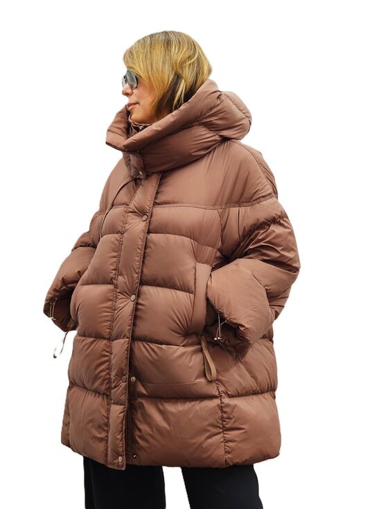 Dūnu virsjaka ar kapuci / chocolate